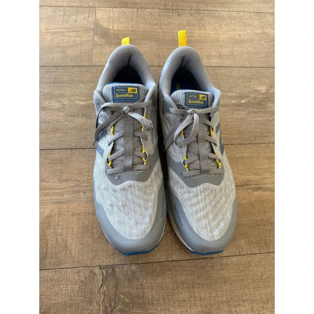 New Balance Nitrel V4‎ SpeedRide Mens Trail Running Shoes Gray Blue Size 13
